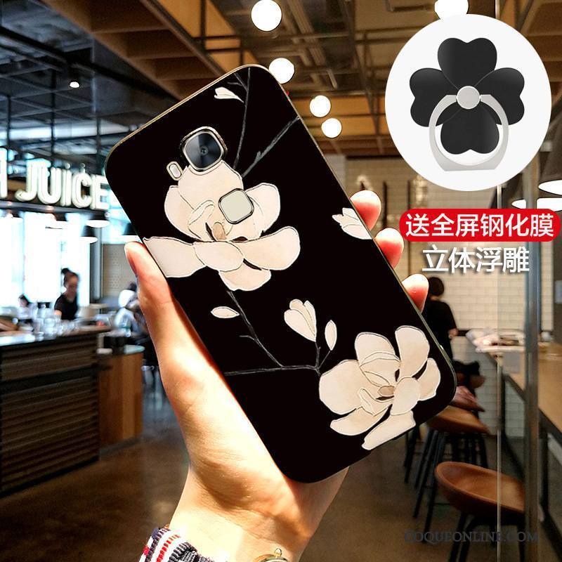 Huawei G7 Plus Téléphone Portable Noir Protection Fluide Doux Étui Coque De Téléphone Créatif