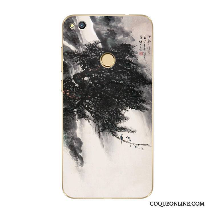 Huawei G9 Lite Noir Coque De Téléphone Paysage Jeunesse Style Chinois