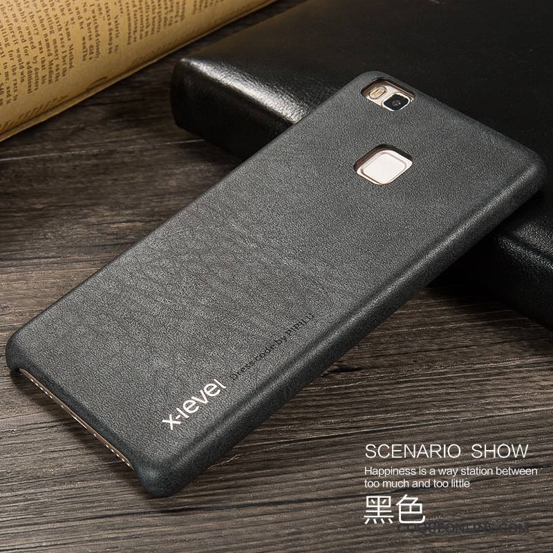 Huawei G9 Lite Très Mince Protection Étui En Cuir Incassable Jeunesse Noir Coque De Téléphone