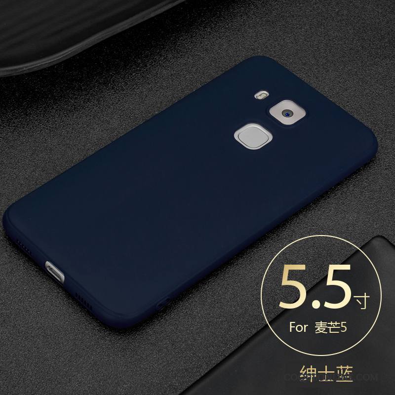 Huawei G9 Plus Bleu Très Mince Coque Silicone Étui De Téléphone Fluide Doux