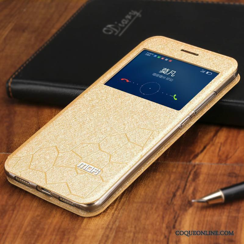 Huawei G9 Plus Incassable Protection Housse Or Coque De Téléphone Étui En Cuir