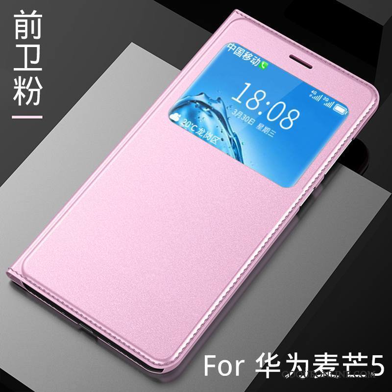 Huawei G9 Plus Rose Coque De Téléphone Étui En Cuir Tendance Protection Housse Incassable