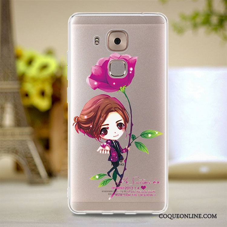 Huawei G9 Plus Rouge Rose Silicone Coque De Téléphone Étui Tout Compris Fluide Doux