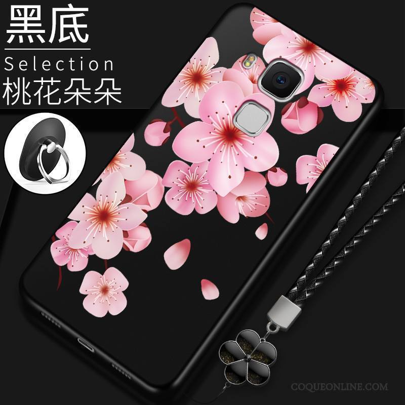 Huawei G9 Plus Silicone Noir Protection Étui Coque Fluide Doux Incassable