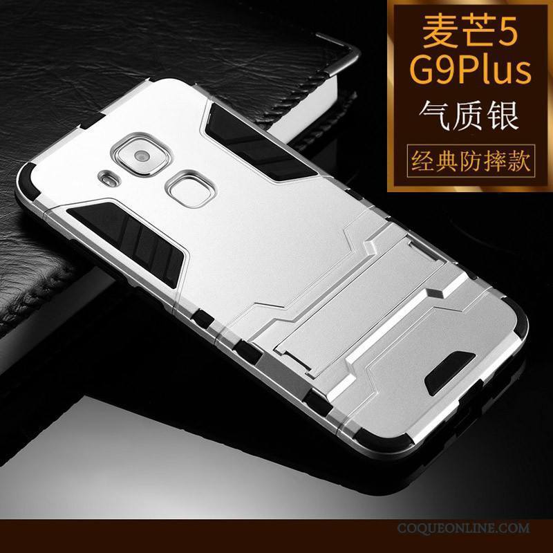 Huawei G9 Plus Silicone Tout Compris Étui Argent Coque De Téléphone Fluide Doux