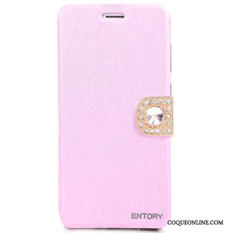 Huawei G9 Plus Étui Rose Coque De Téléphone Étui En Cuir Housse Fluide Doux