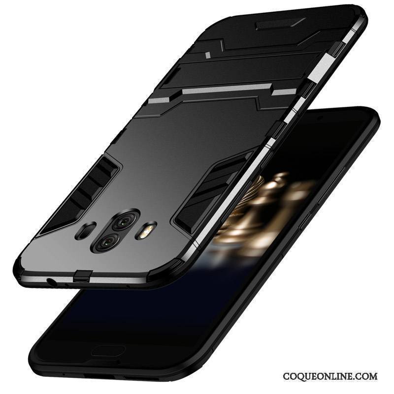 Huawei Mate 10 Coque De Téléphone Tout Compris Protection Silicone Étui Noir Incassable