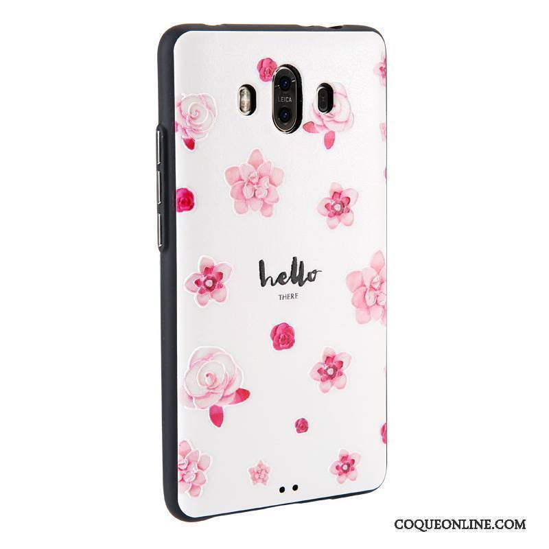 Huawei Mate 10 Coque De Téléphone Étui En Cuir Dessin Animé Peinture Gaufrage Protection Business