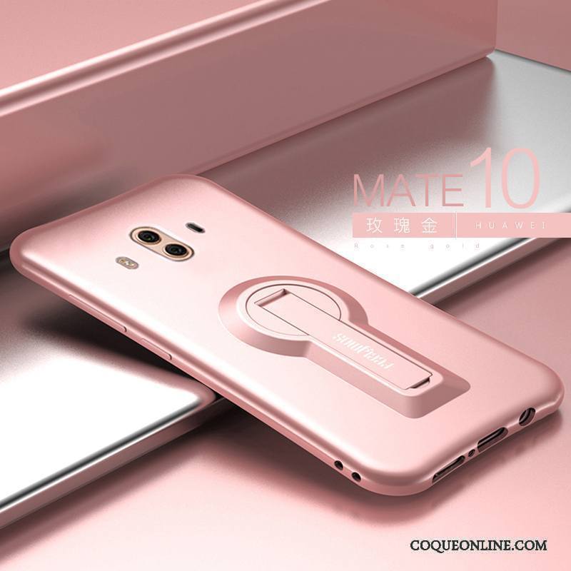 Huawei Mate 10 Coque Délavé En Daim Fluide Doux Étui Incassable Support Créatif Nouveau