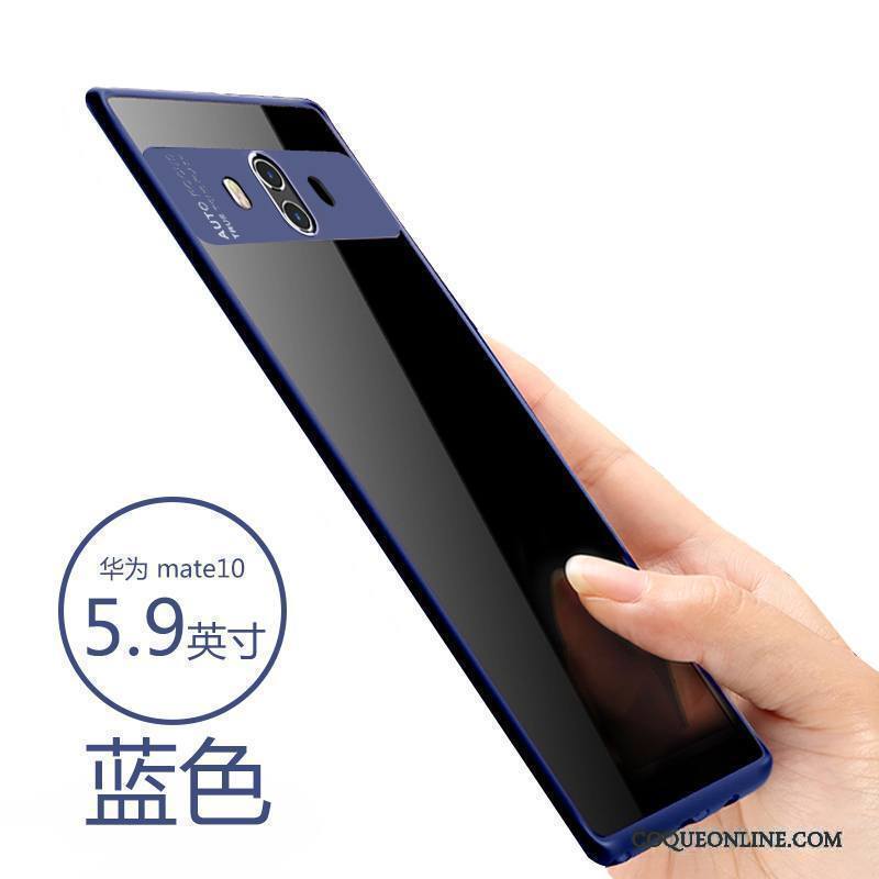 Huawei Mate 10 Coque Fluide Doux Étui Protection Silicone Tout Compris Tendance Bleu