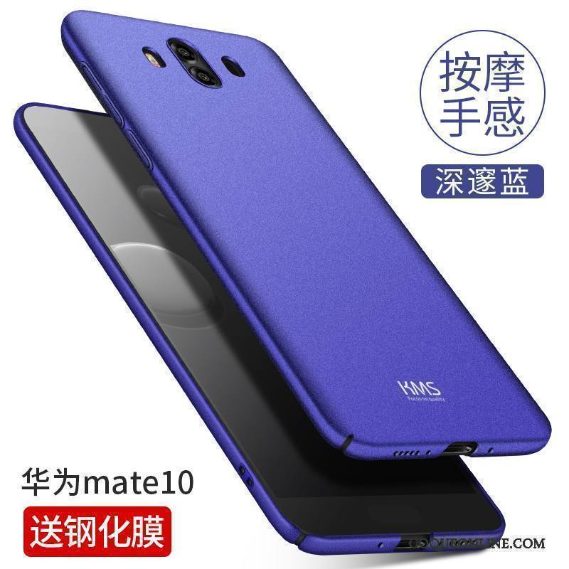 Huawei Mate 10 Difficile Bleu Très Mince Coque De Téléphone Tout Compris Membrane Étui