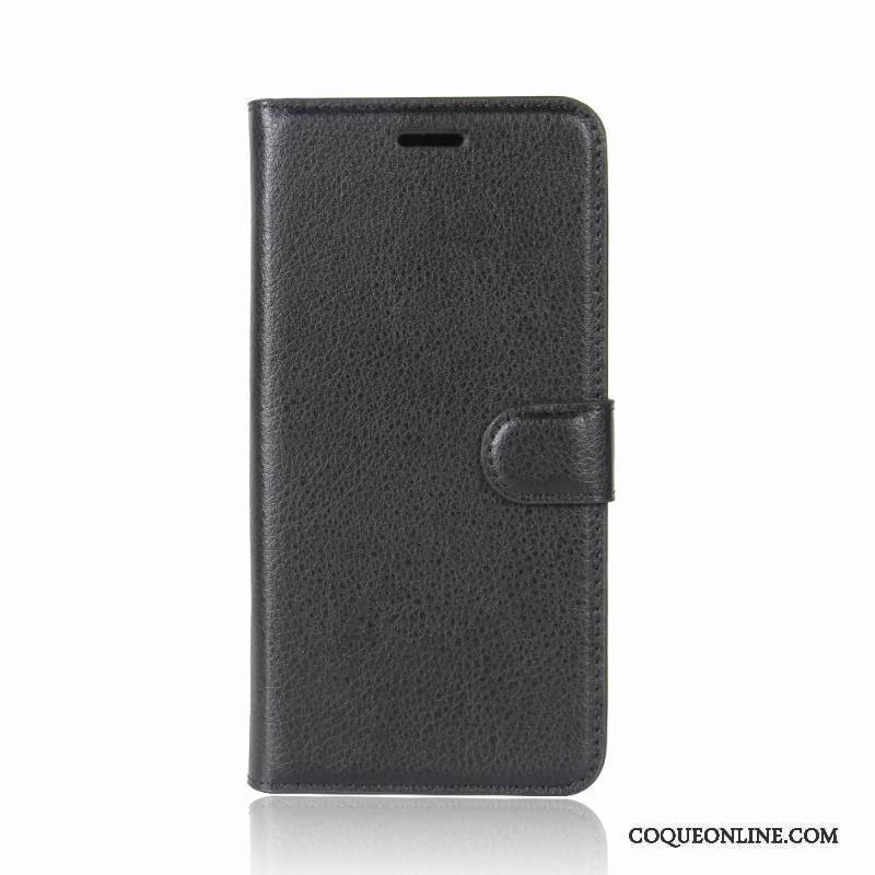 Huawei Mate 10 Lite Coque De Téléphone Noir Étui En Cuir Carte