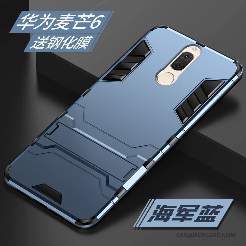 Huawei Mate 10 Lite Coque Incassable Bleu Protection Personnalité Tendance Silicone Créatif