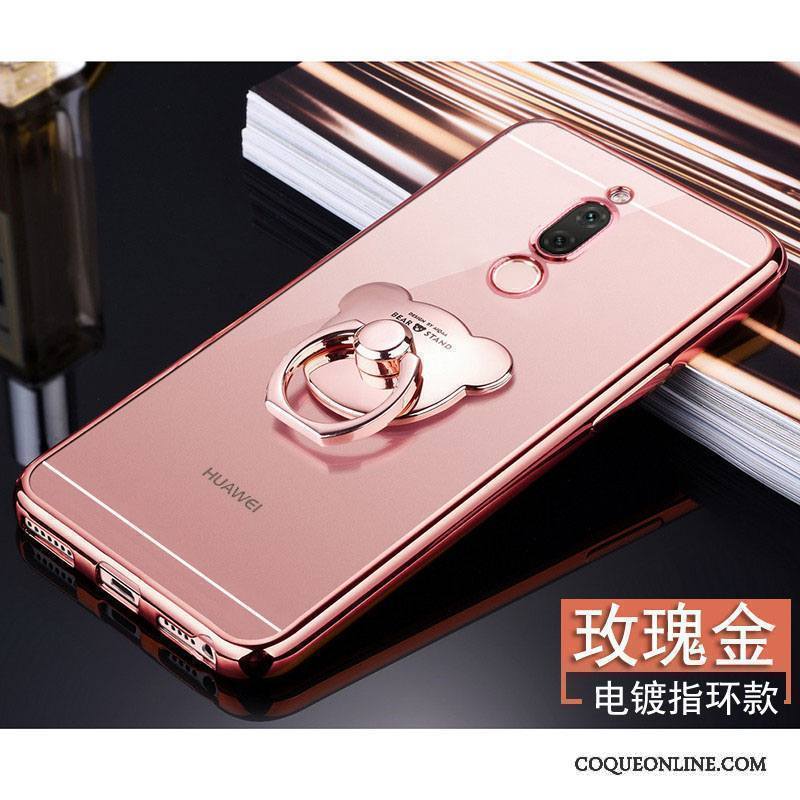 Huawei Mate 10 Lite Coque Protection Fluide Doux Étui Or Rose Silicone Tout Compris Une Agrafe