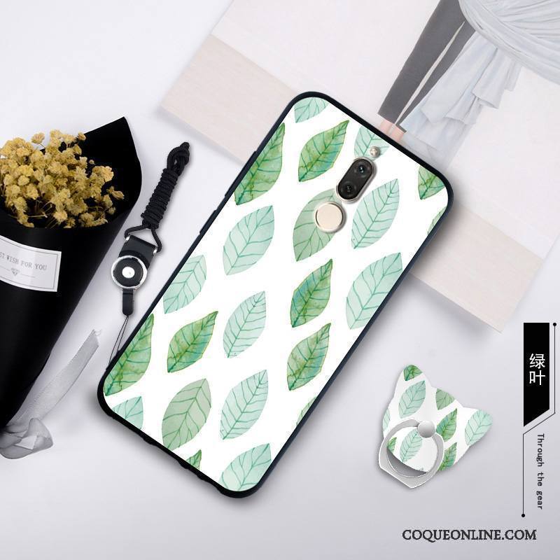 Huawei Mate 10 Lite Coque Protection Tendance Vert Incassable Étui Fluide Doux Tout Compris