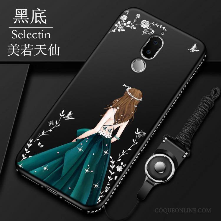 Huawei Mate 10 Lite Coque Silicone Tout Compris Fluide Doux Incassable Tendance Délavé En Daim Protection