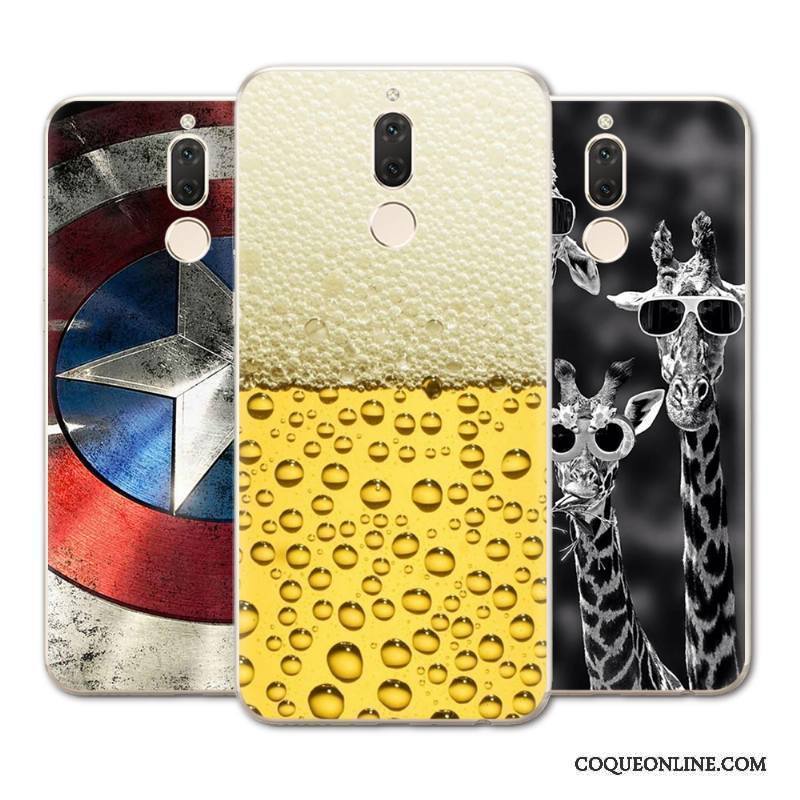 Huawei Mate 10 Lite Coque Tendance Transparent De Téléphone Protection Silicone Jaune