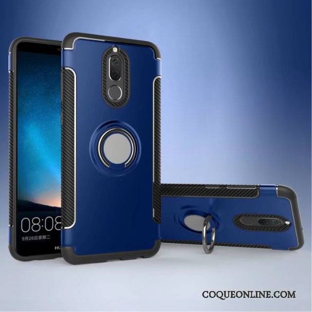 Huawei Mate 10 Lite Fluide Doux Bleu Support Coque De Téléphone Protection Invisible Étui