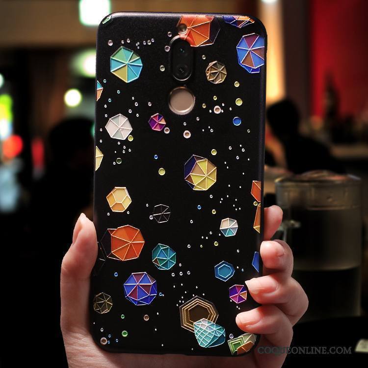 Huawei Mate 10 Lite Multicolore Étui Très Mince Délavé En Daim Coque De Téléphone Silicone Créatif