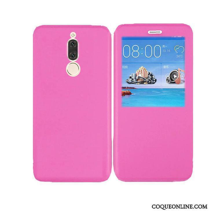 Huawei Mate 10 Lite Étui En Cuir Tout Compris Fluide Doux Rose Coque De Téléphone Protection