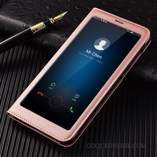 Huawei Mate 10 Lite Étui Incassable Coque De Téléphone Clamshell Protection Rose Étui En Cuir