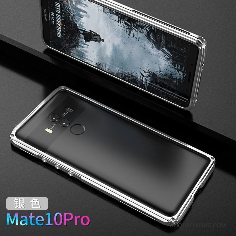 Huawei Mate 10 Pro Argent Étui Coque De Téléphone Nouveau Métal Personnalité Protection