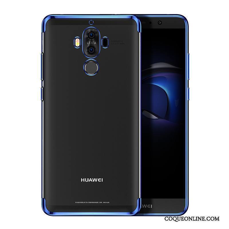 Huawei Mate 10 Pro Coque De Téléphone Transparent Bleu Incassable Protection Très Mince Fluide Doux