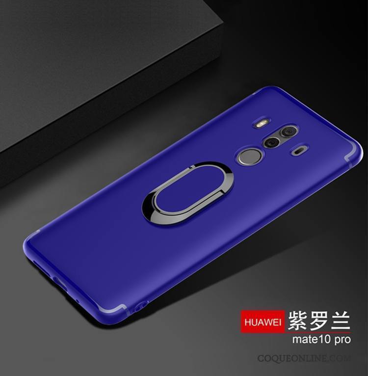 Huawei Mate 10 Pro Coque De Téléphone Étui Anneau Bleu Très Mince Protection