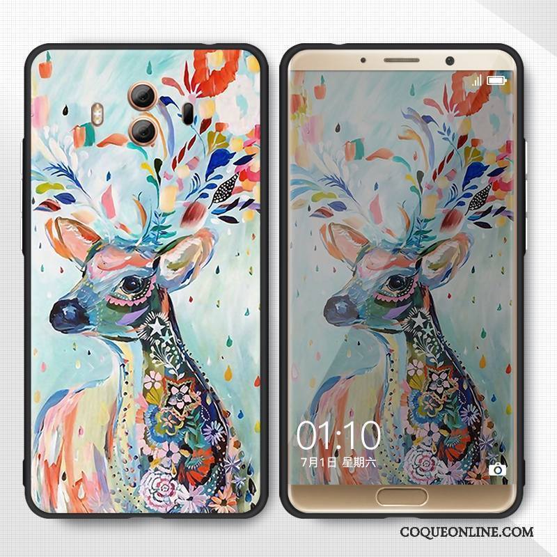 Huawei Mate 10 Pro Coque Tout Compris Personnalité Créatif Charmant Ornements Suspendus Bleu Clair Silicone