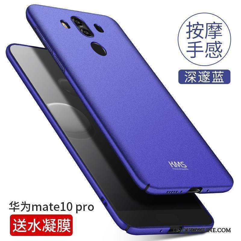 Huawei Mate 10 Pro Coque Tout Compris Tempérer Protection Très Mince Étui Membrane Délavé En Daim