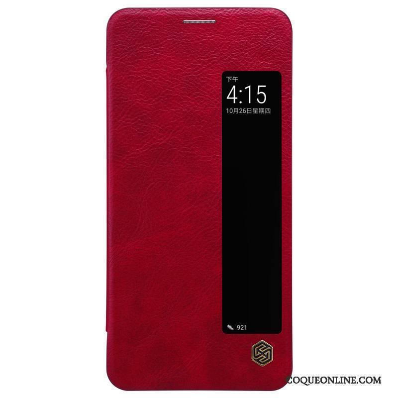 Huawei Mate 10 Pro Protection Rouge Téléphone Portable Coque Dormance Petit Réveillez-vous