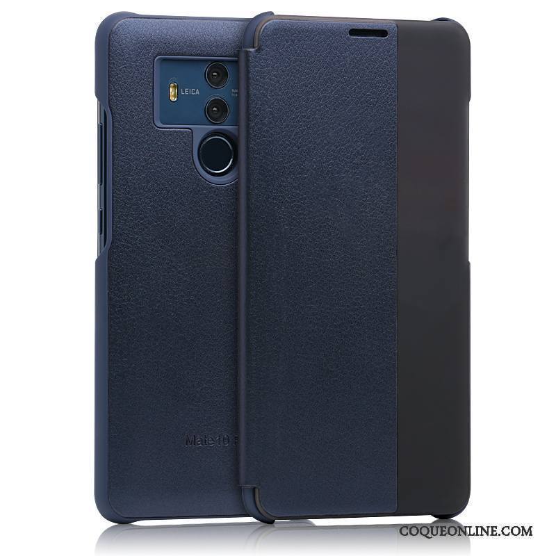 Huawei Mate 10 Pro Protection Étui En Cuir Incassable Bleu Coque De Téléphone Tout Compris Housse