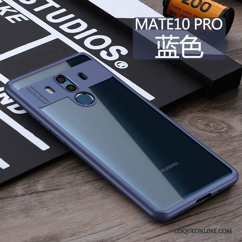 Huawei Mate 10 Pro Étui Bleu Incassable Coque De Téléphone Très Mince Silicone