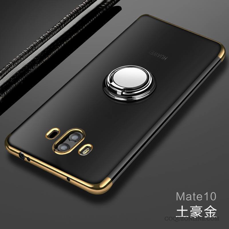 Huawei Mate 10 Tout Compris Or Coque De Téléphone Silicone Fluide Doux Placage Transparent