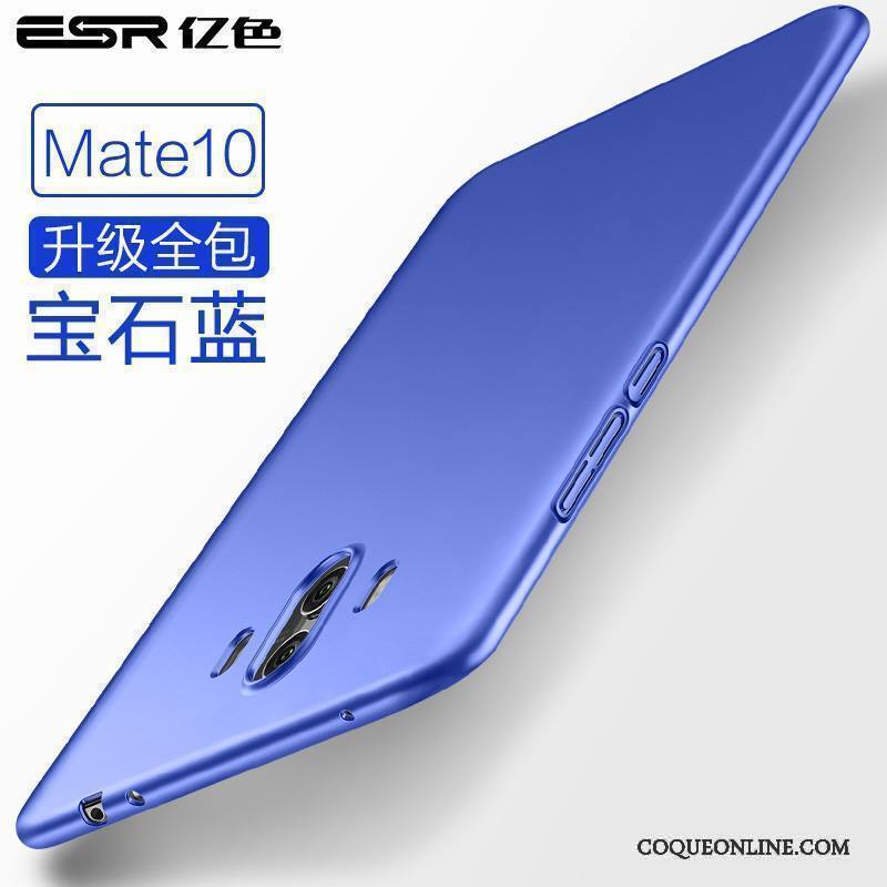 Huawei Mate 10 Très Mince Tout Compris Difficile Bleu Coque De Téléphone Tendance Protection