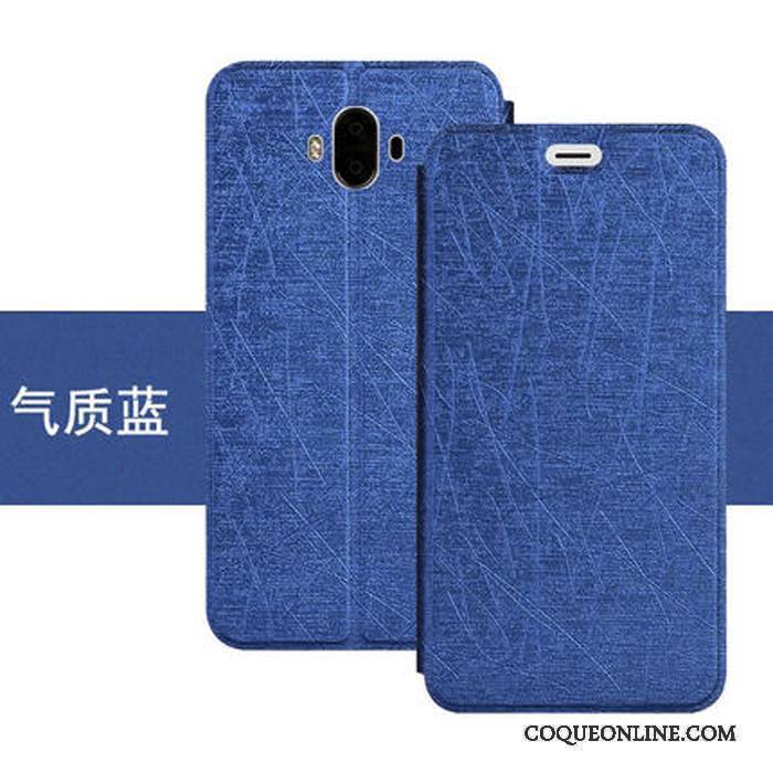 Huawei Mate 10 Téléphone Portable Incassable Silicone Coque De Téléphone Étui En Cuir Bleu Protection