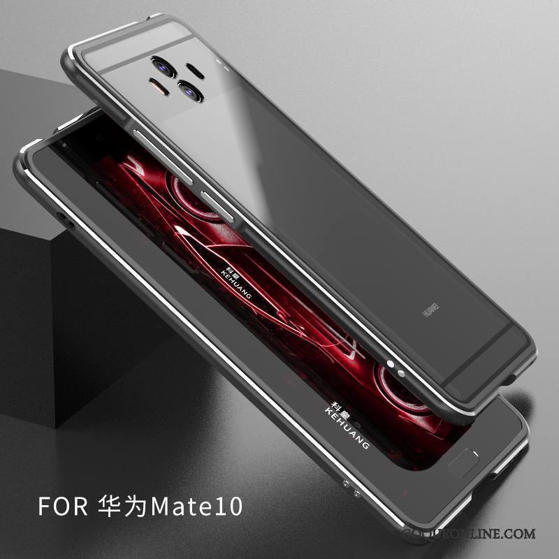 Huawei Mate 10 Étui Protection Métal Tout Compris Argent Coque De Téléphone Transparent