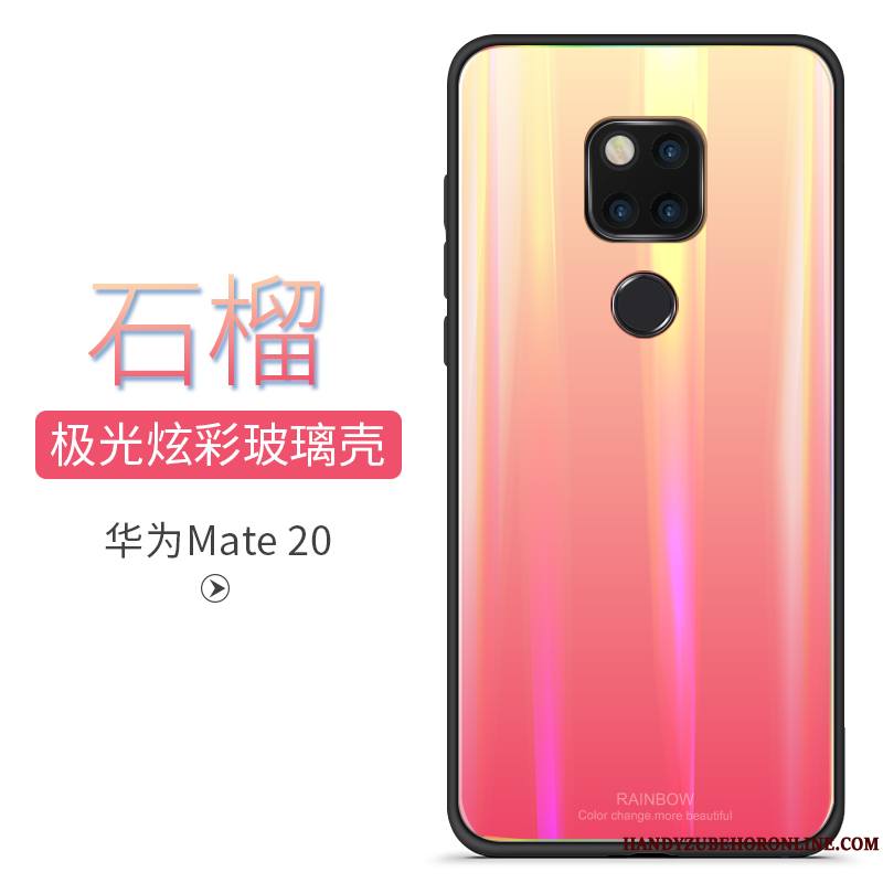 Huawei Mate 20 Coque Net Rouge Incassable Dégradé De Couleur Étui Nouveau Coloré Miroir