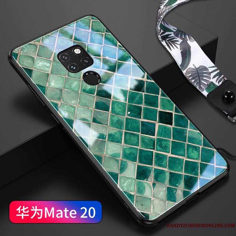 Huawei Mate 20 Coque Vert Tout Compris Silicone Verre Protection Incassable Personnalité