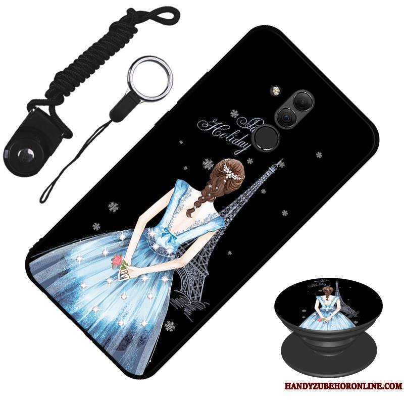 Huawei Mate 20 Lite Noir Protection Dessin Animé Coque De Téléphone Étui Fluide Doux