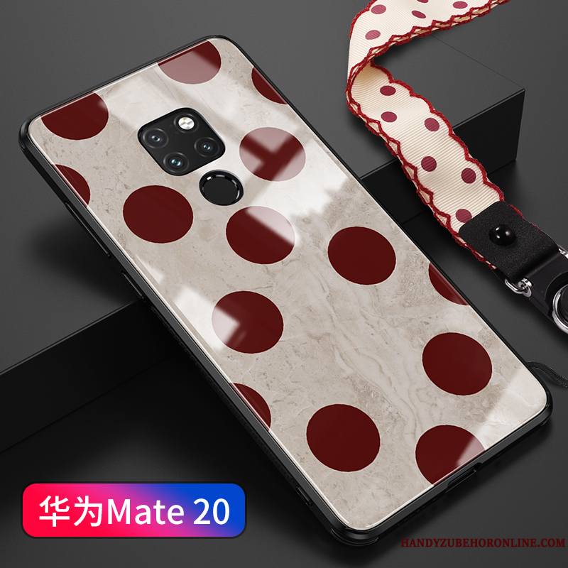 Huawei Mate 20 Personnalité Coque De Téléphone Silicone Étui Tendance Point D'onde Ornements Suspendus