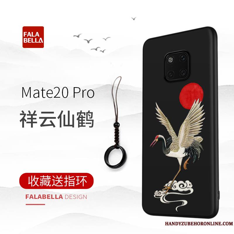 Huawei Mate 20 Pro Coque De Téléphone Style Chinois Protection Tendance Vintage Étui Créatif