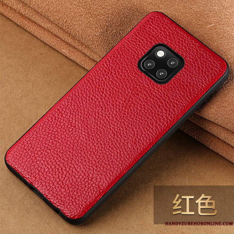 Huawei Mate 20 Rs Rouge Coque De Téléphone Étui En Cuir