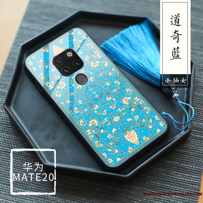 Huawei Mate 20 Verre Trempé Palais Protection Floral Original Coque De Téléphone Tout Compris