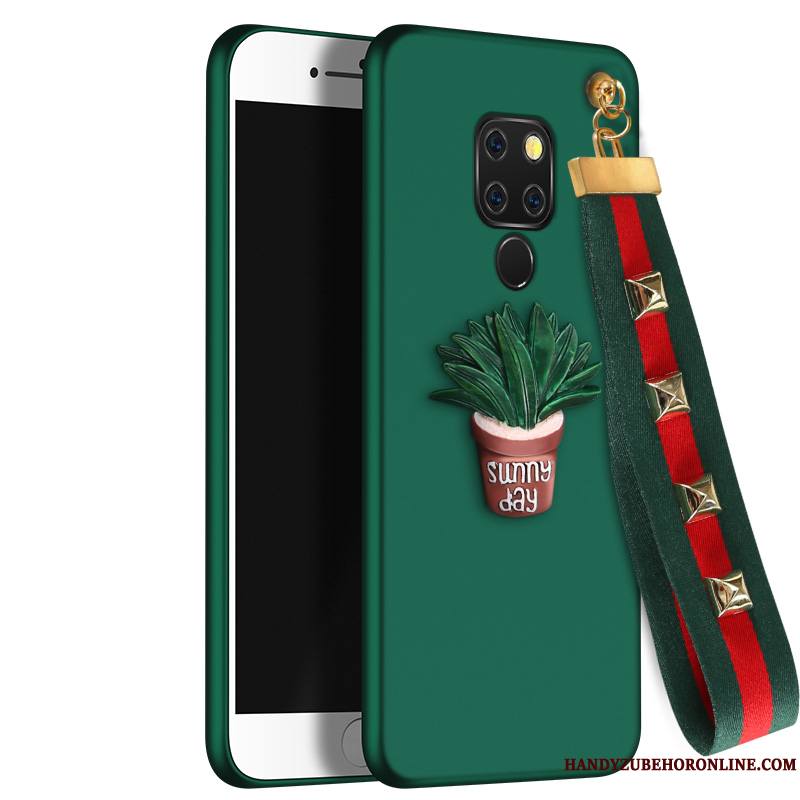 Huawei Mate 20 X Coque De Téléphone Mode Marque De Tendance Créatif Silicone Vert Incassable