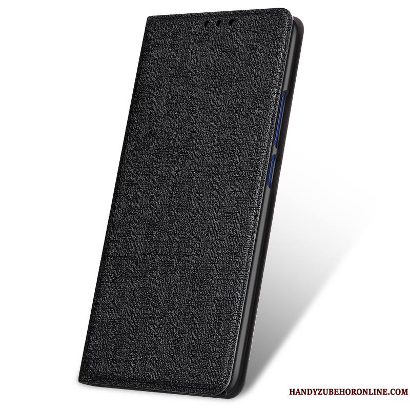 Huawei Mate 20 Étui En Cuir Coque De Téléphone Incassable Protection Mode Clamshell Noir