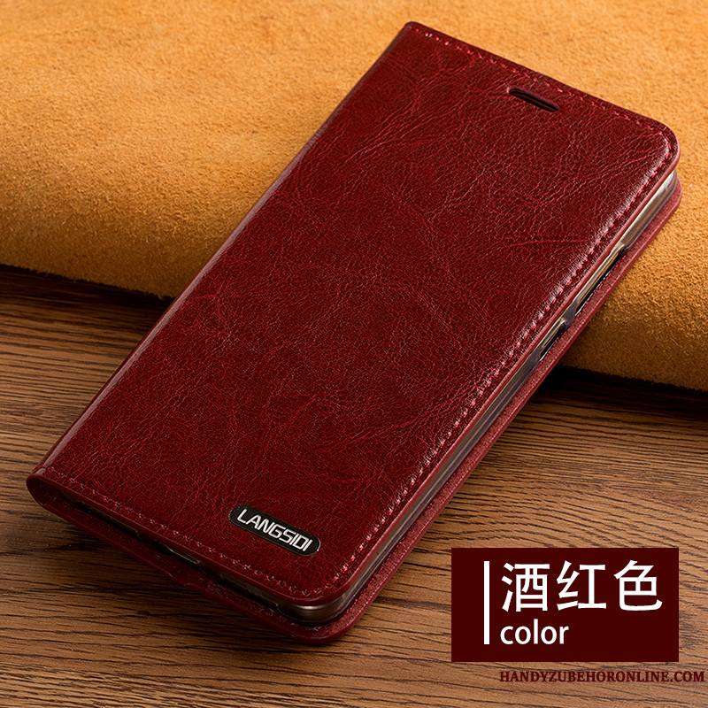 Huawei Mate 30 Coque De Téléphone Support Carte Tout Compris Clamshell Incassable Rouge