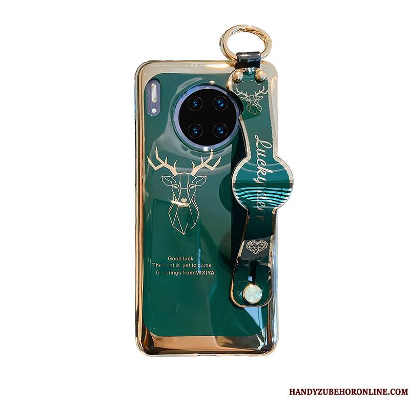 Huawei Mate 30 Coque Protection Vert Noël Fluide Doux Incassable Elk