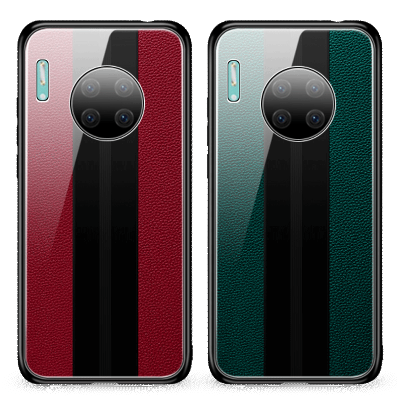 Huawei Mate 30 Coque Tout Compris Rouge Étui Créatif Verre Difficile Protection