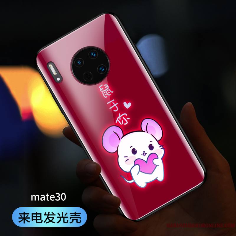 Huawei Mate 30 Créatif Rouge Incassable Coque De Téléphone Rat Personnalité Net Rouge